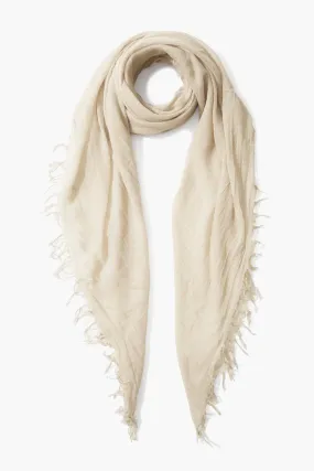 Seed Pearl Metallic Cashmere and Silk Scarf