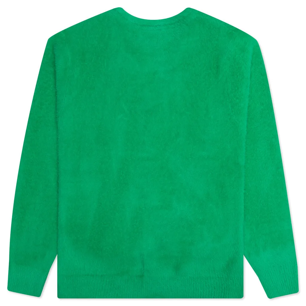 Shaggy Cardigan - Kelly Green