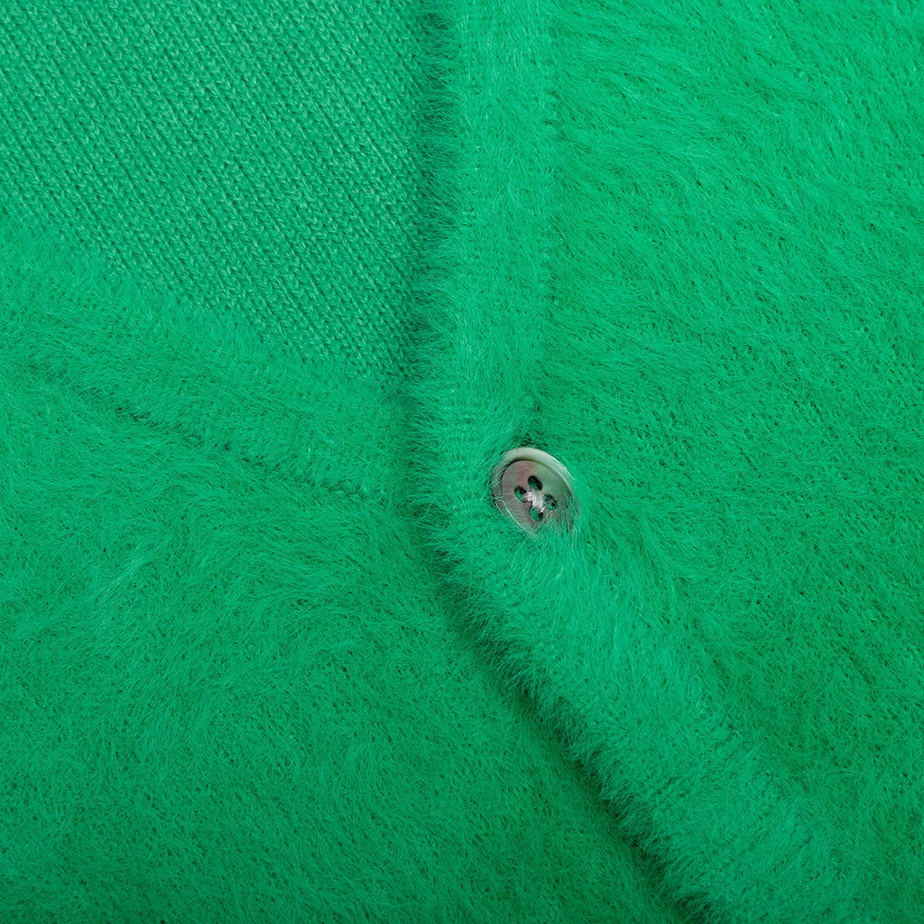 Shaggy Cardigan - Kelly Green