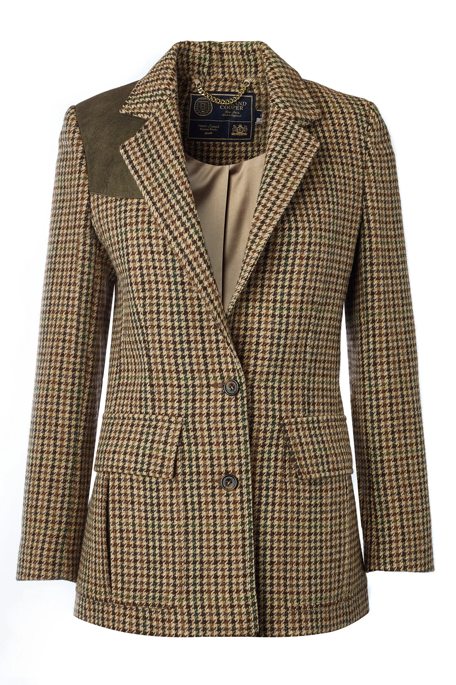 Single Breasted Field Blazer (Hailes Green Tweed)