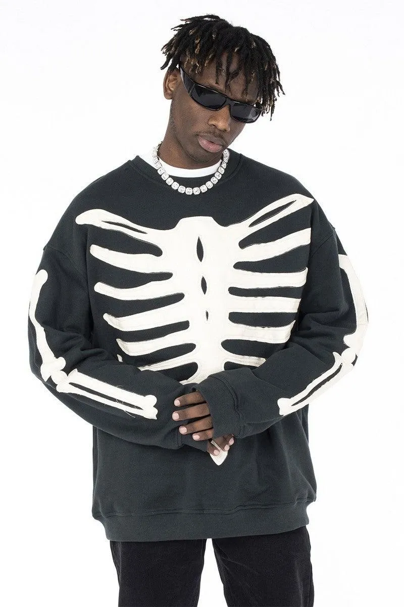 Skeleton Patches Sweater