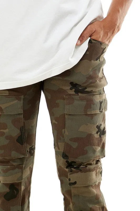 Skinny Double Cargo Pants