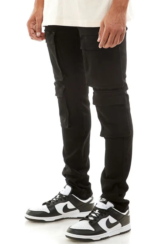 Skinny Double Cargo Pants