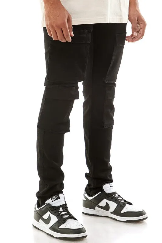 Skinny Double Cargo Pants