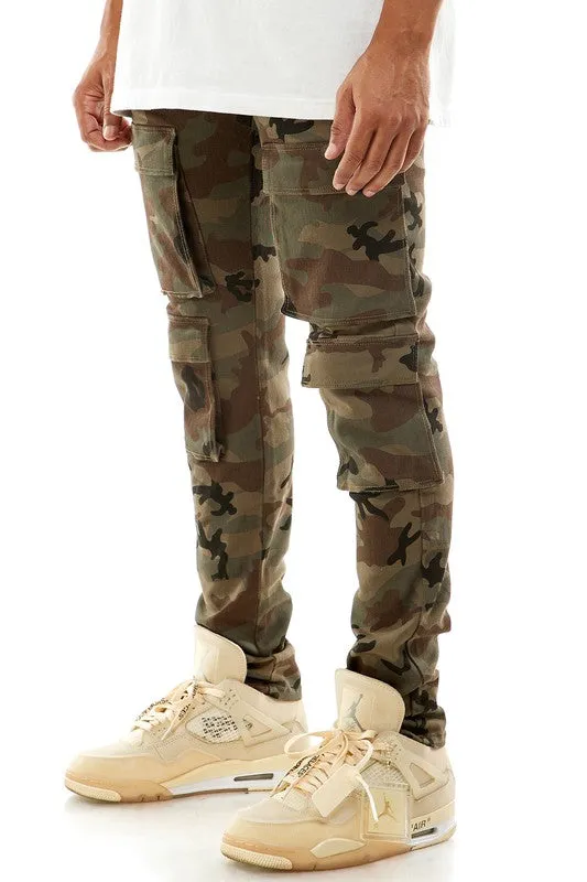 Skinny Double Cargo Pants