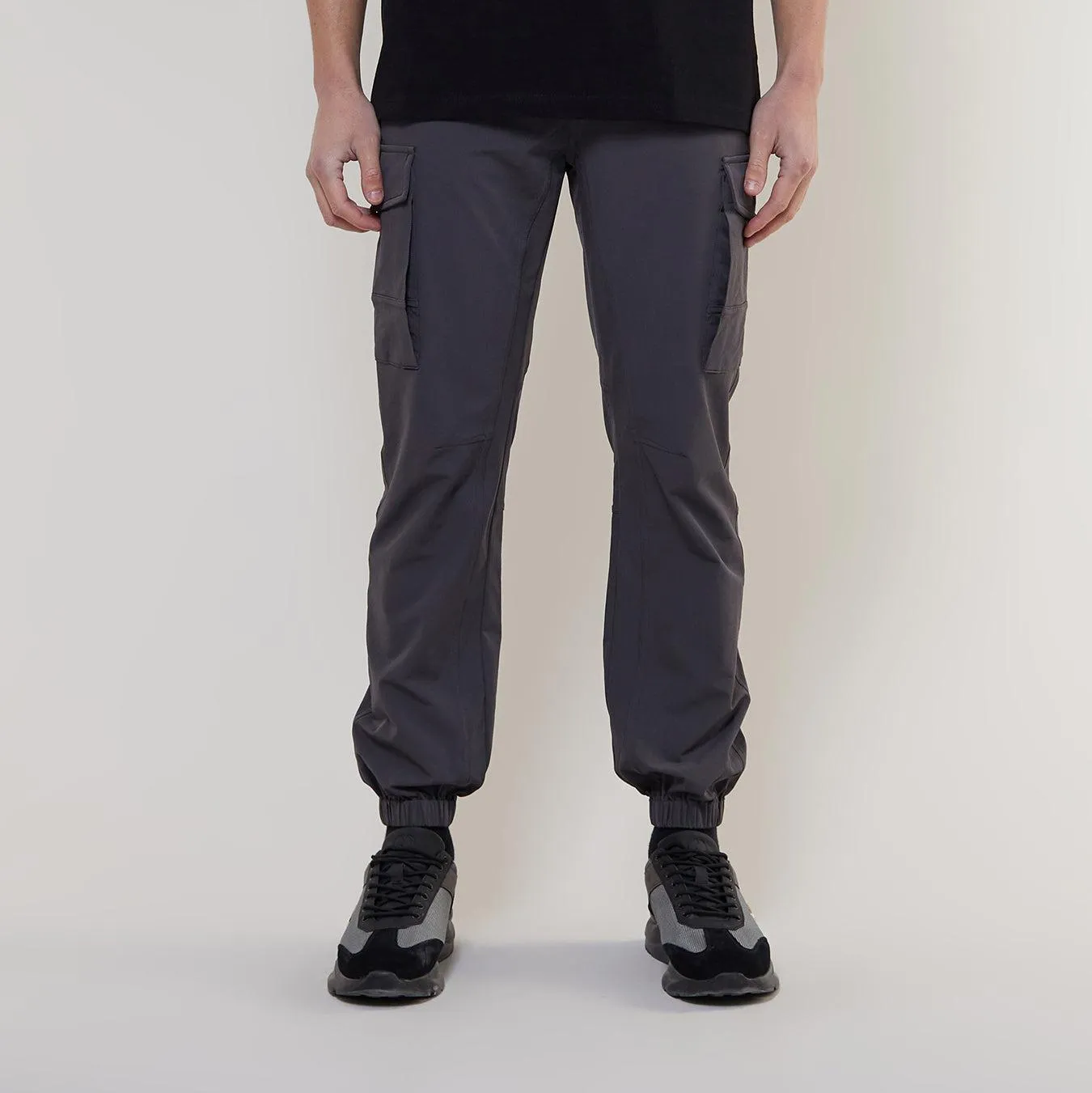 SOHO NYLON PANTS - CHARCOAL