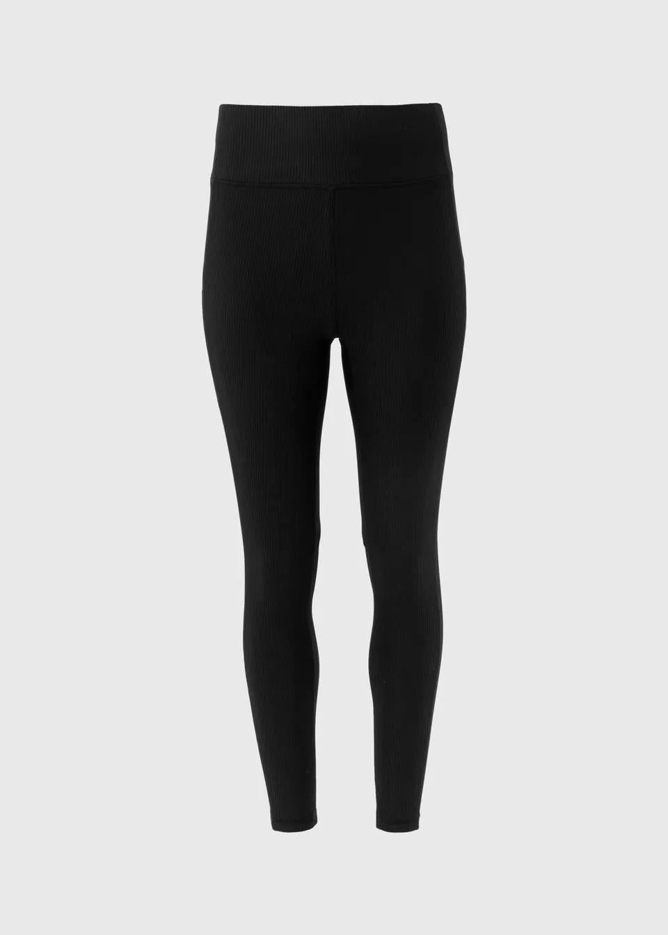 Souluxe Black Ribbed Sports Leggings