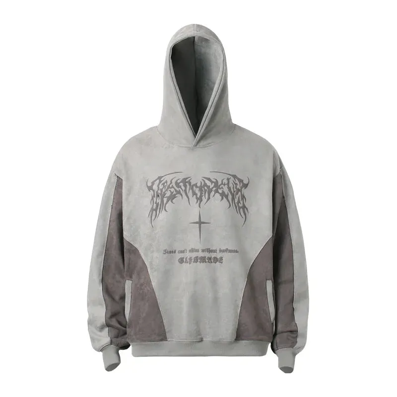 Stars Can't Shine Without Darkness Patchwork Hoodie