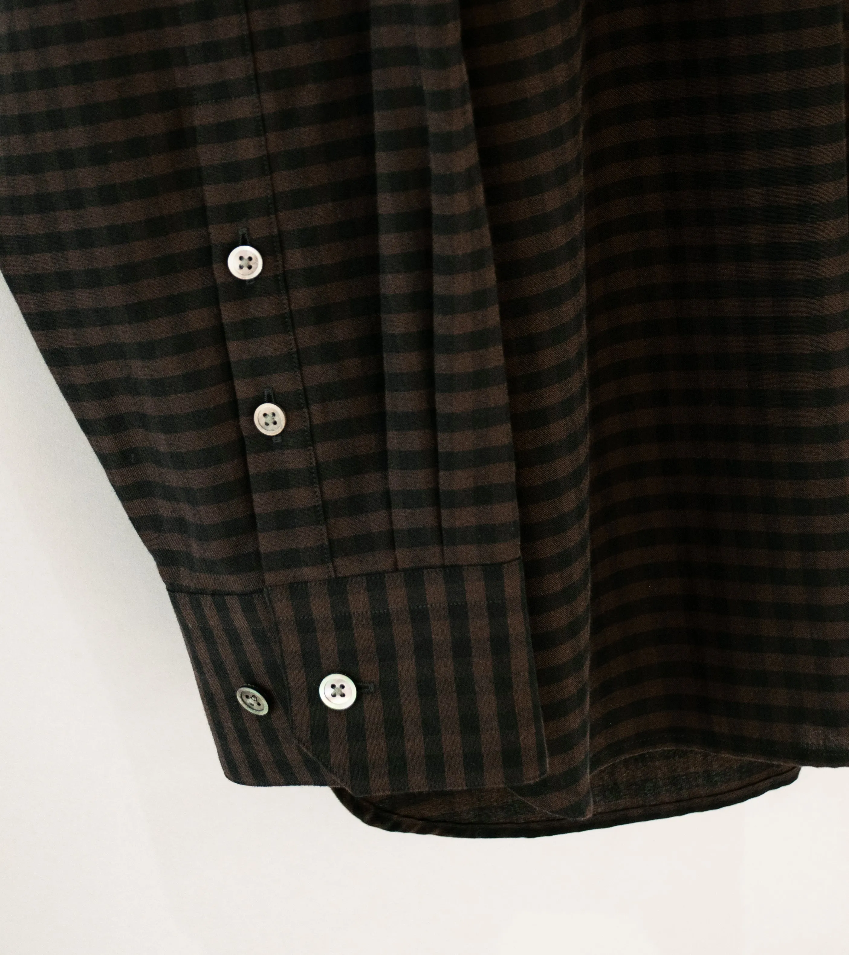 Stein 'Oversized Down Pat Shirt' (Khaki Gingham)