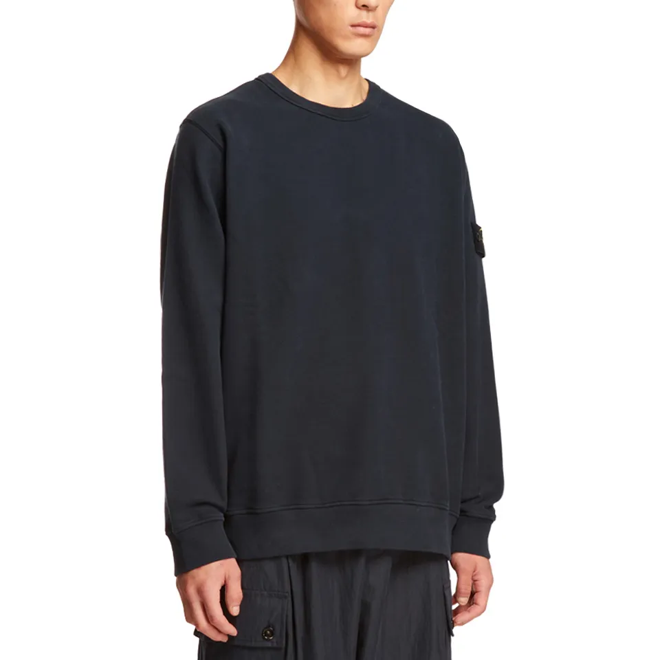 STONE ISLAND  |Crew Neck Pullovers Unisex Long Sleeves Cotton Logo