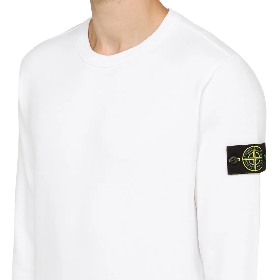 STONE ISLAND  |Crew Neck Pullovers Unisex Long Sleeves Cotton Logo