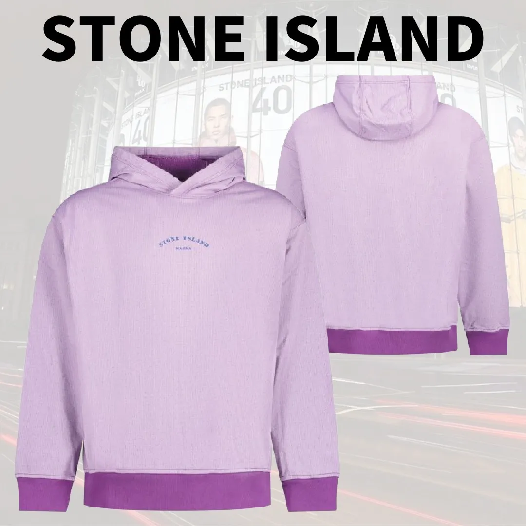 STONE ISLAND  |Pullovers Street Style Long Sleeves Plain Cotton Logo