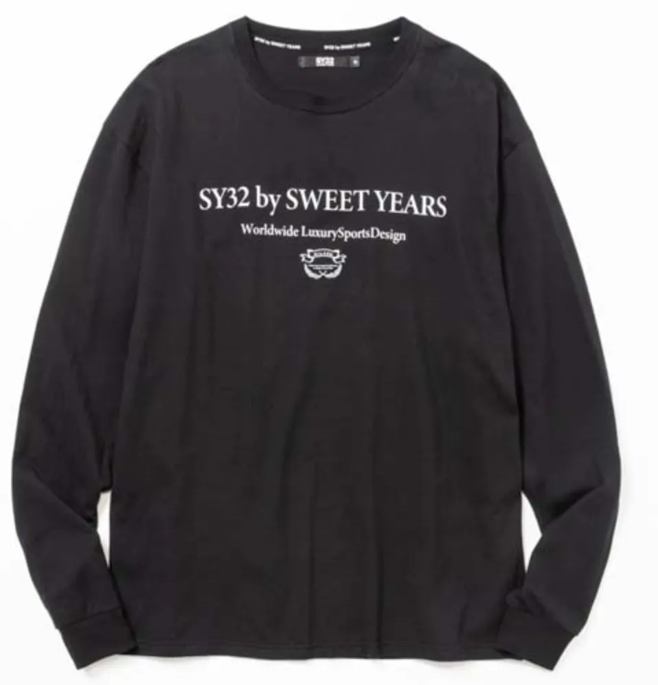 SWEET YEARS  |Crew Neck Long Sleeves Cotton Long Sleeve T-shirt Logo