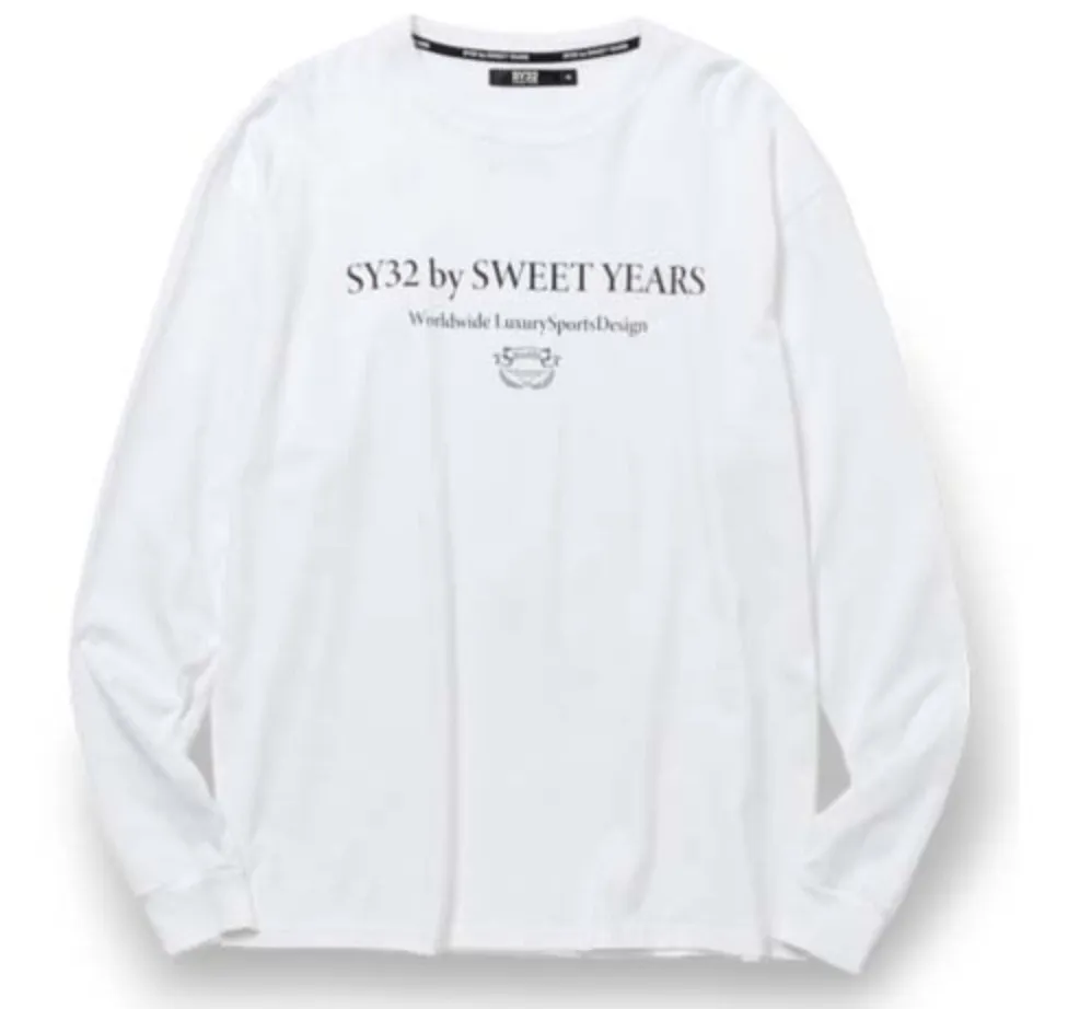 SWEET YEARS  |Crew Neck Long Sleeves Cotton Long Sleeve T-shirt Logo