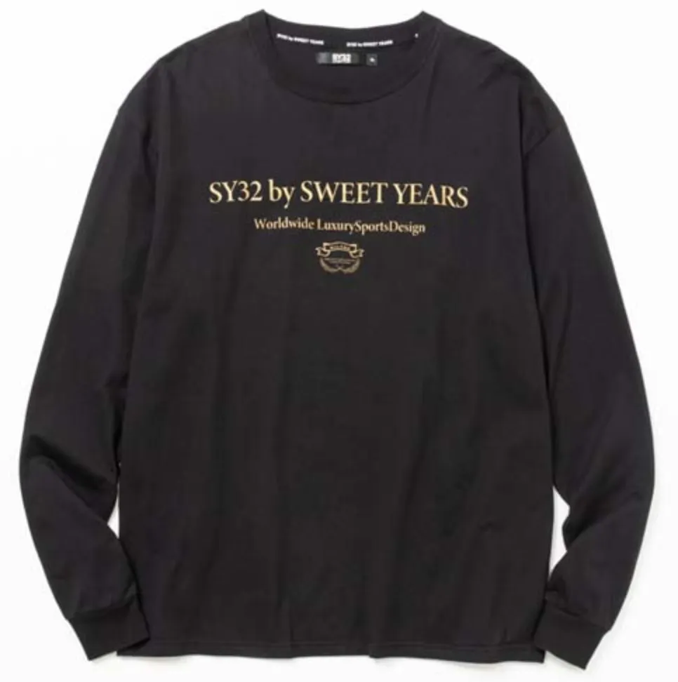 SWEET YEARS  |Crew Neck Long Sleeves Cotton Long Sleeve T-shirt Logo