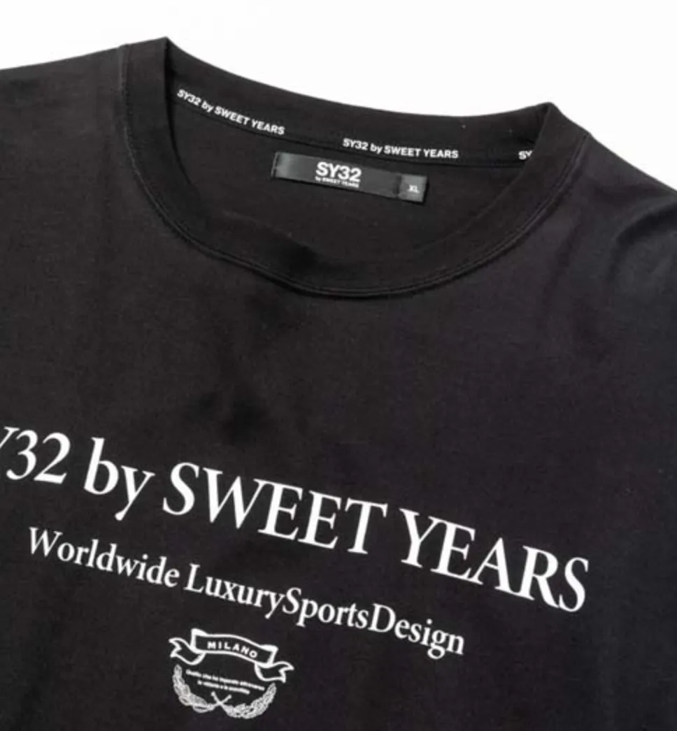 SWEET YEARS  |Crew Neck Long Sleeves Cotton Long Sleeve T-shirt Logo