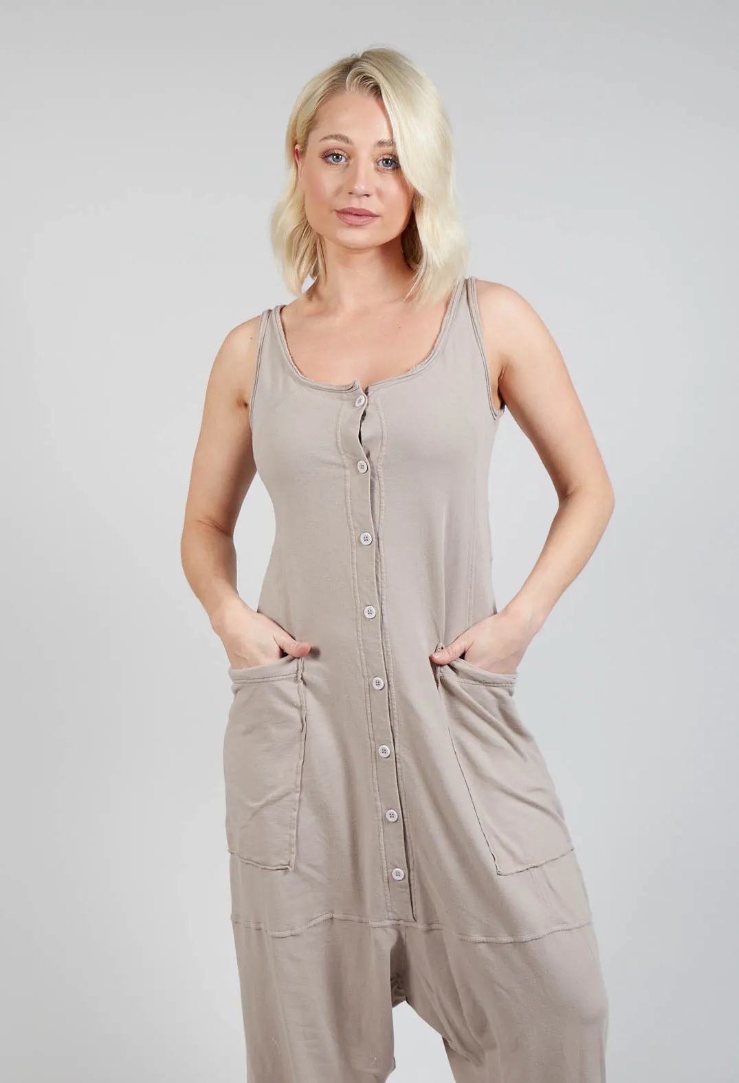 Tank Overall in Greige