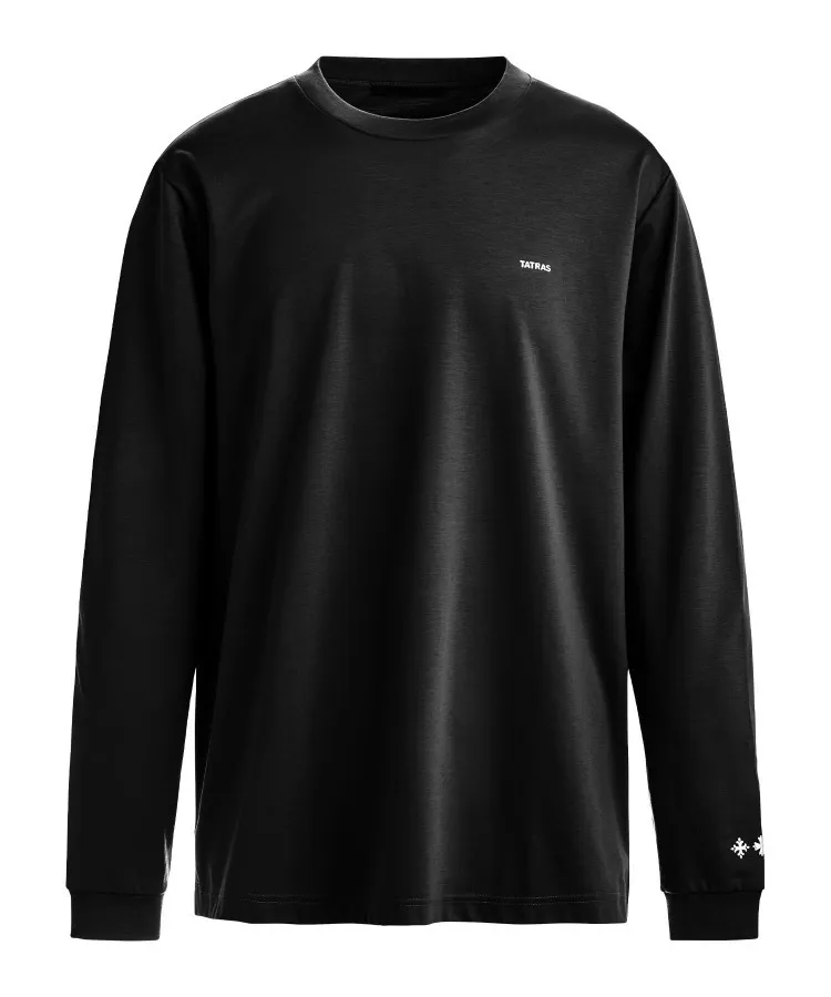 TATRAS  |Unisex U-Neck Long Sleeves Plain Cotton Long Sleeve T-shirt