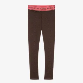 Teen Girls Brown Leggings