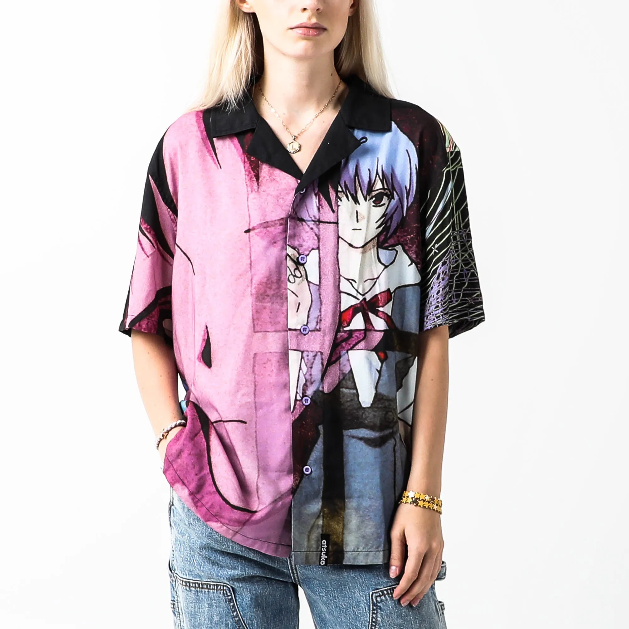 The Children Big Print Button-Down Shirt