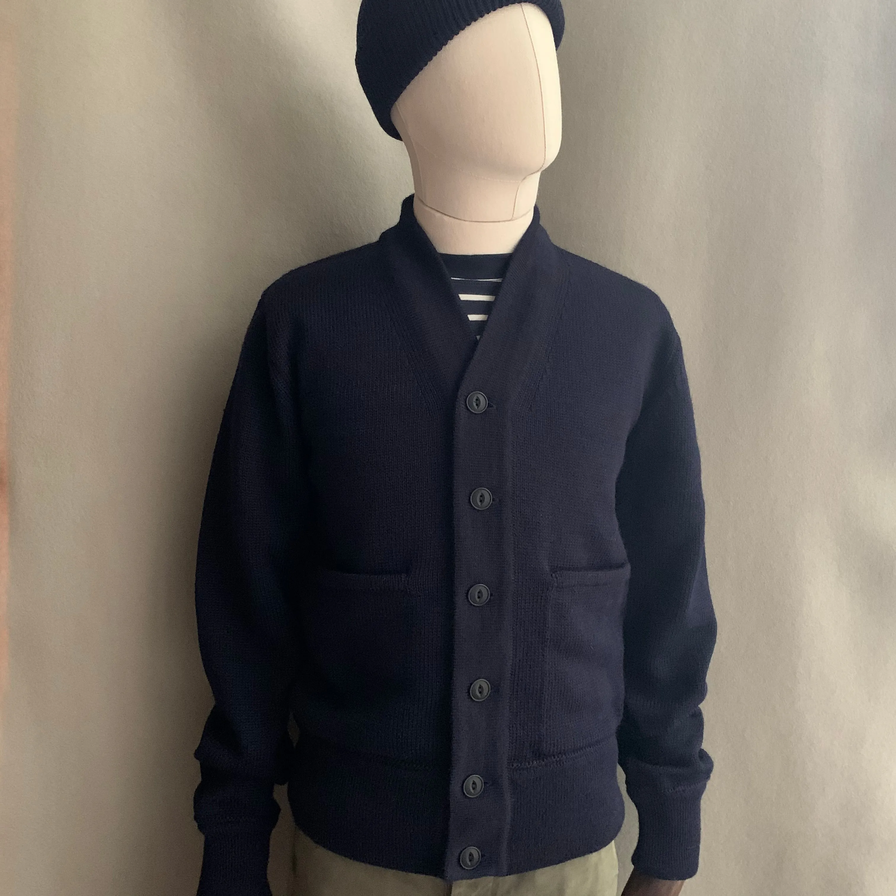 THE ENGINEER CARDIGAN - NAVY