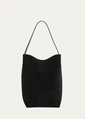 THE ROW Park Large North-South Tote Bag in Suede and Calf Leather