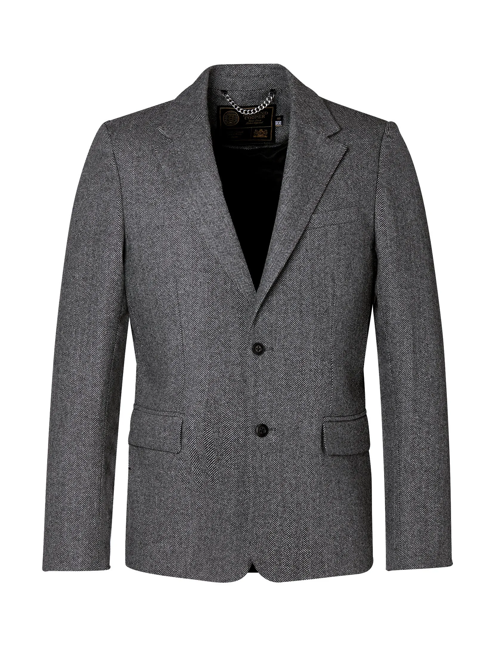 The Single Breasted Blazer (Mono Herringbone)