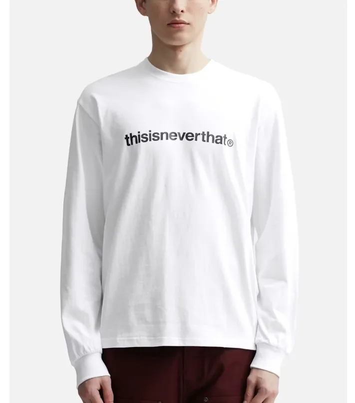 thisisneverthat  |Crew Neck Unisex Long Sleeves Plain Cotton