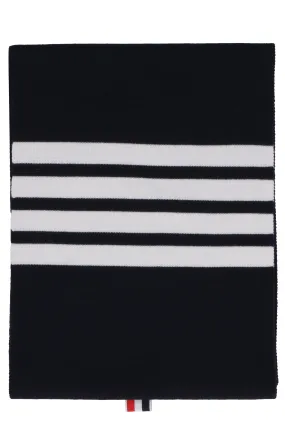 Thom Browne Milano Striped Knitted Scarf