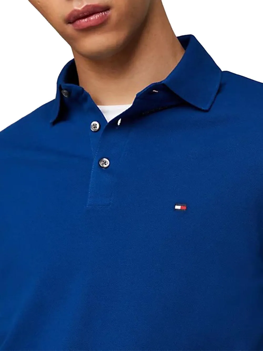 Tommy Hilfiger Polo Uomo Mw0mw17771 Bluette