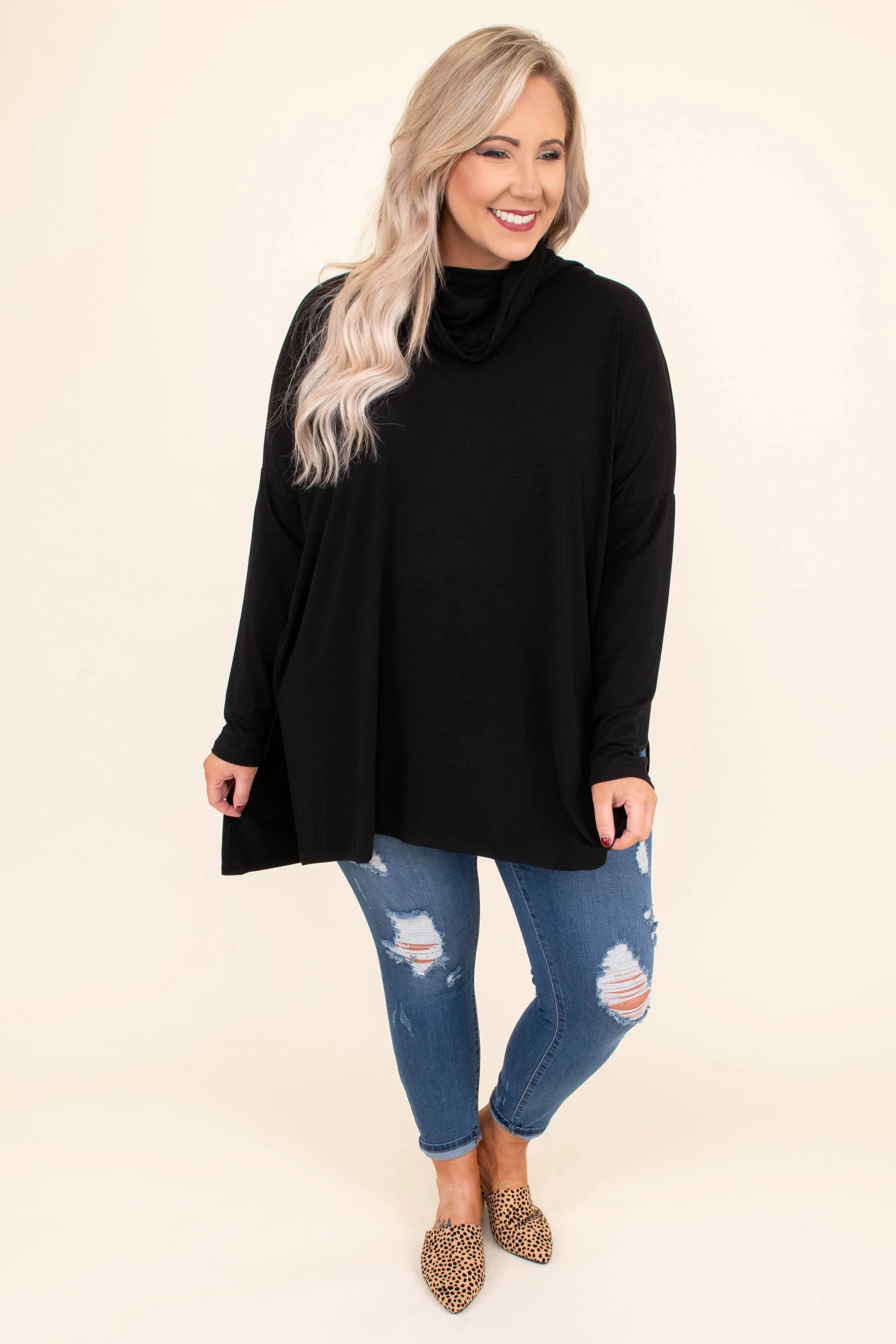 Totally Worth It Tunic, Black