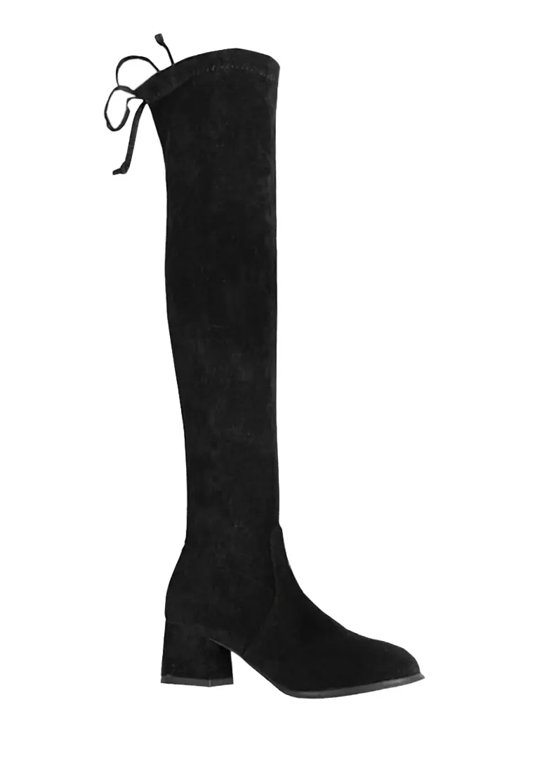 Twenty Eight Shoes VANSA 5cm Sheep Suede Over Knee Boot VSW-B18815