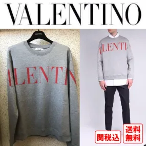 VALENTINO  |Pullovers Street Style Long Sleeves Cotton Luxury