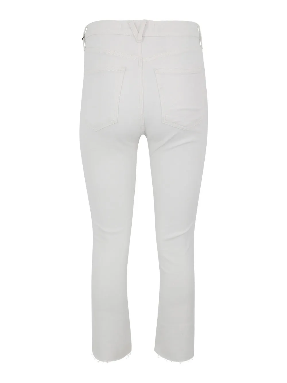 Veronica Beard Carly Kick Flare Raw Hem in White