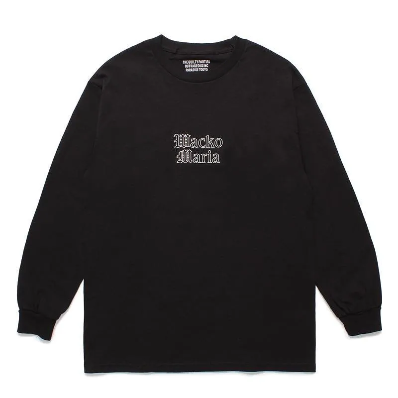 WACKO MARIA  |Crew Neck Long Sleeves Plain Cotton Long Sleeve T-shirt Logo