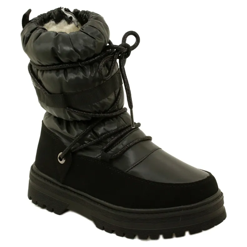 WaterProof Children's Snow Boots Miss Evento 23Dz23-6585 Black