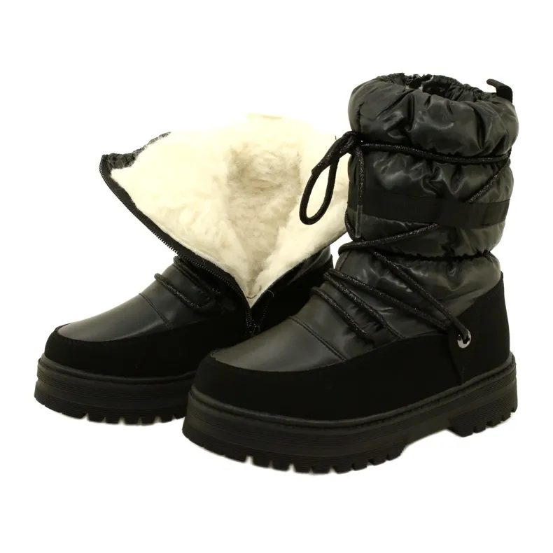 WaterProof Children's Snow Boots Miss Evento 23Dz23-6585 Black