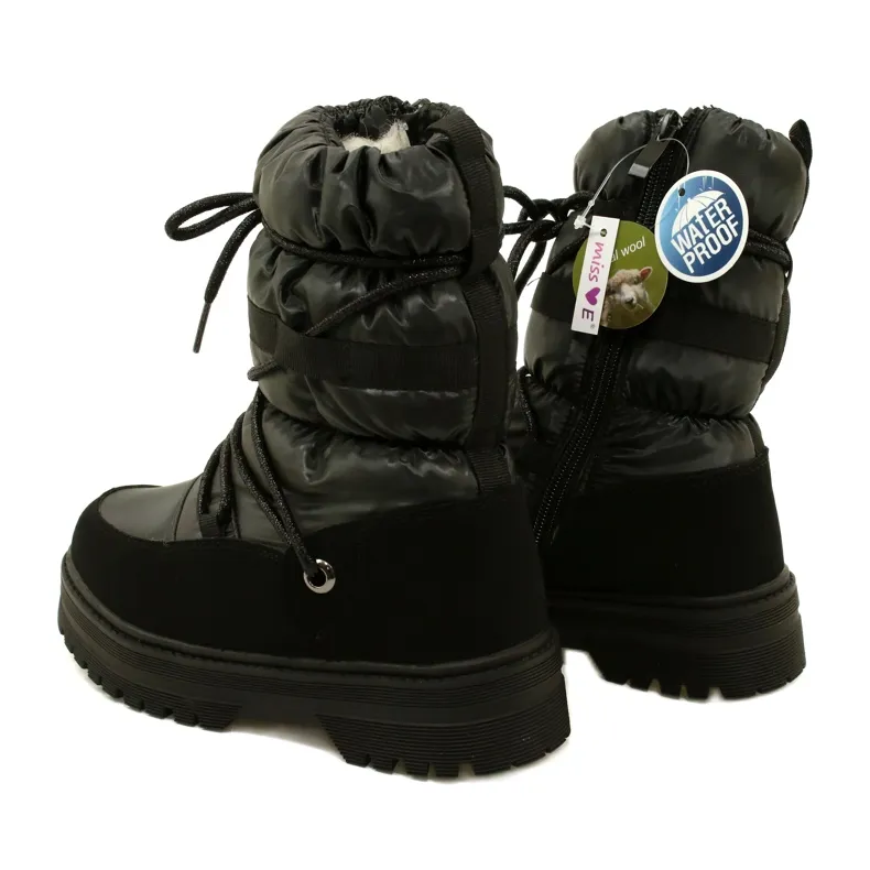 WaterProof Children's Snow Boots Miss Evento 23Dz23-6585 Black