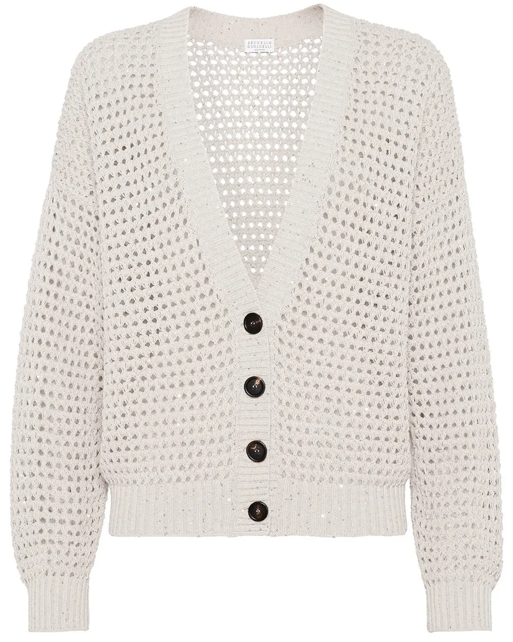 White Diamante Knit Cardigan