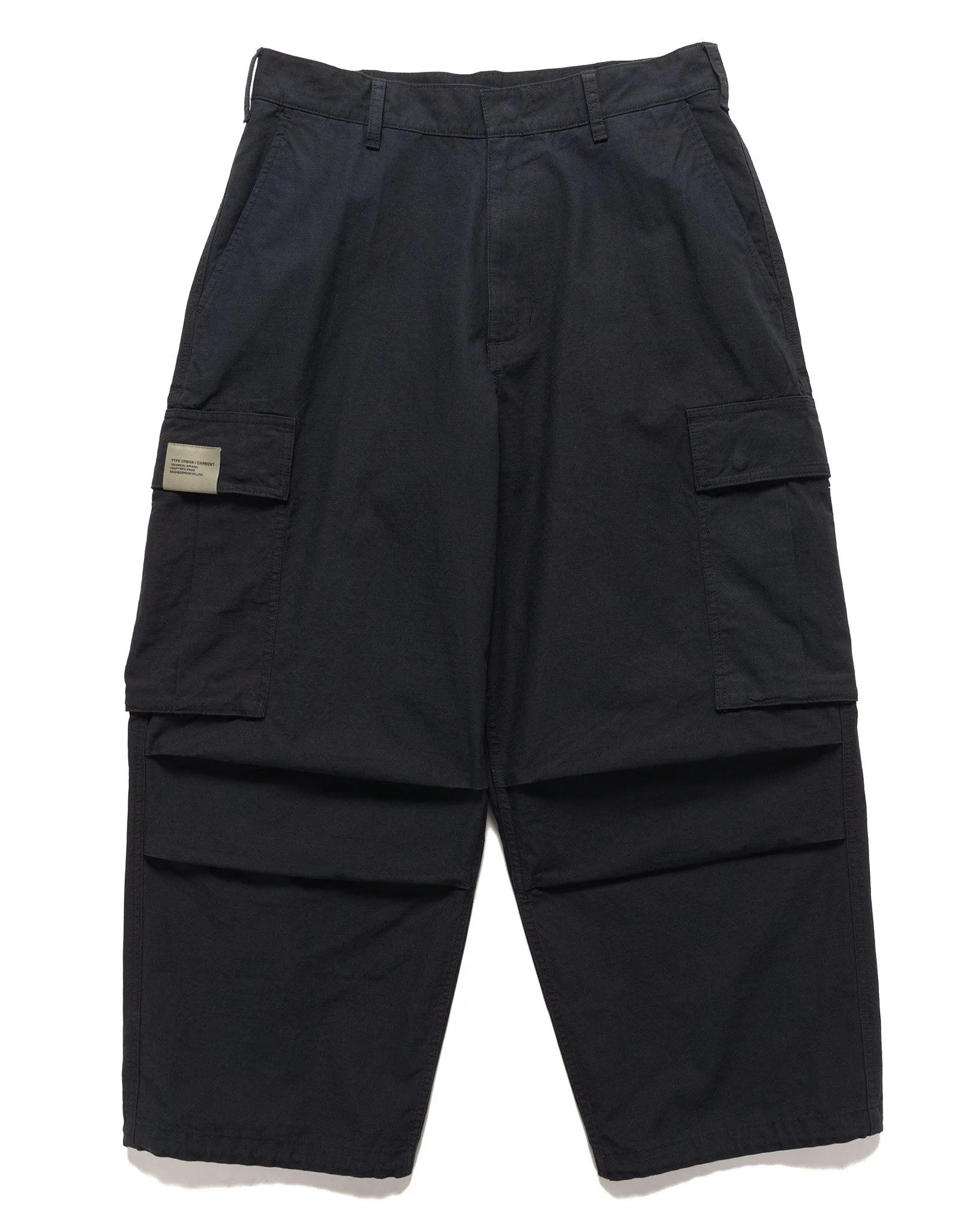 Wide Cargo Pants Black