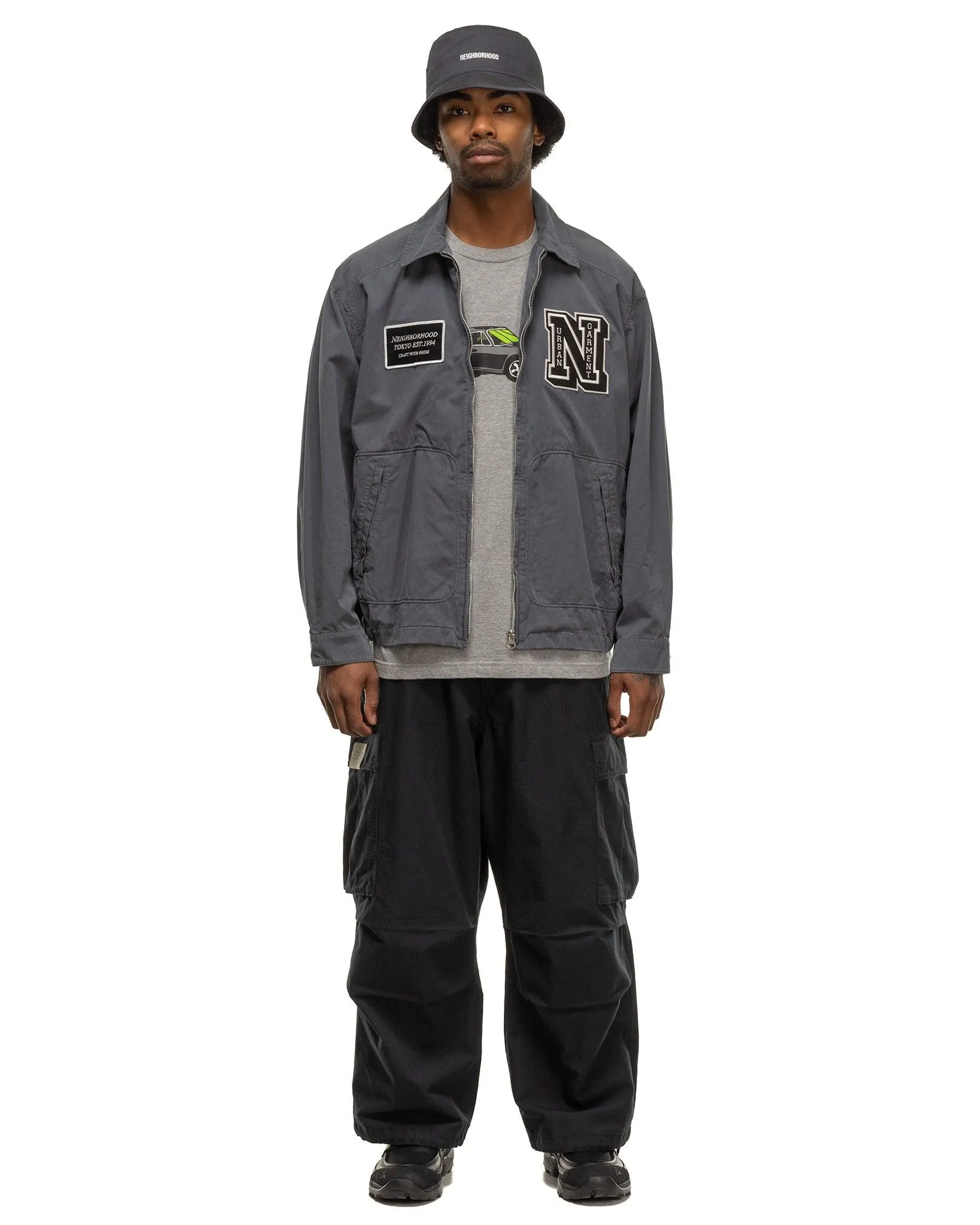 Wide Cargo Pants Black