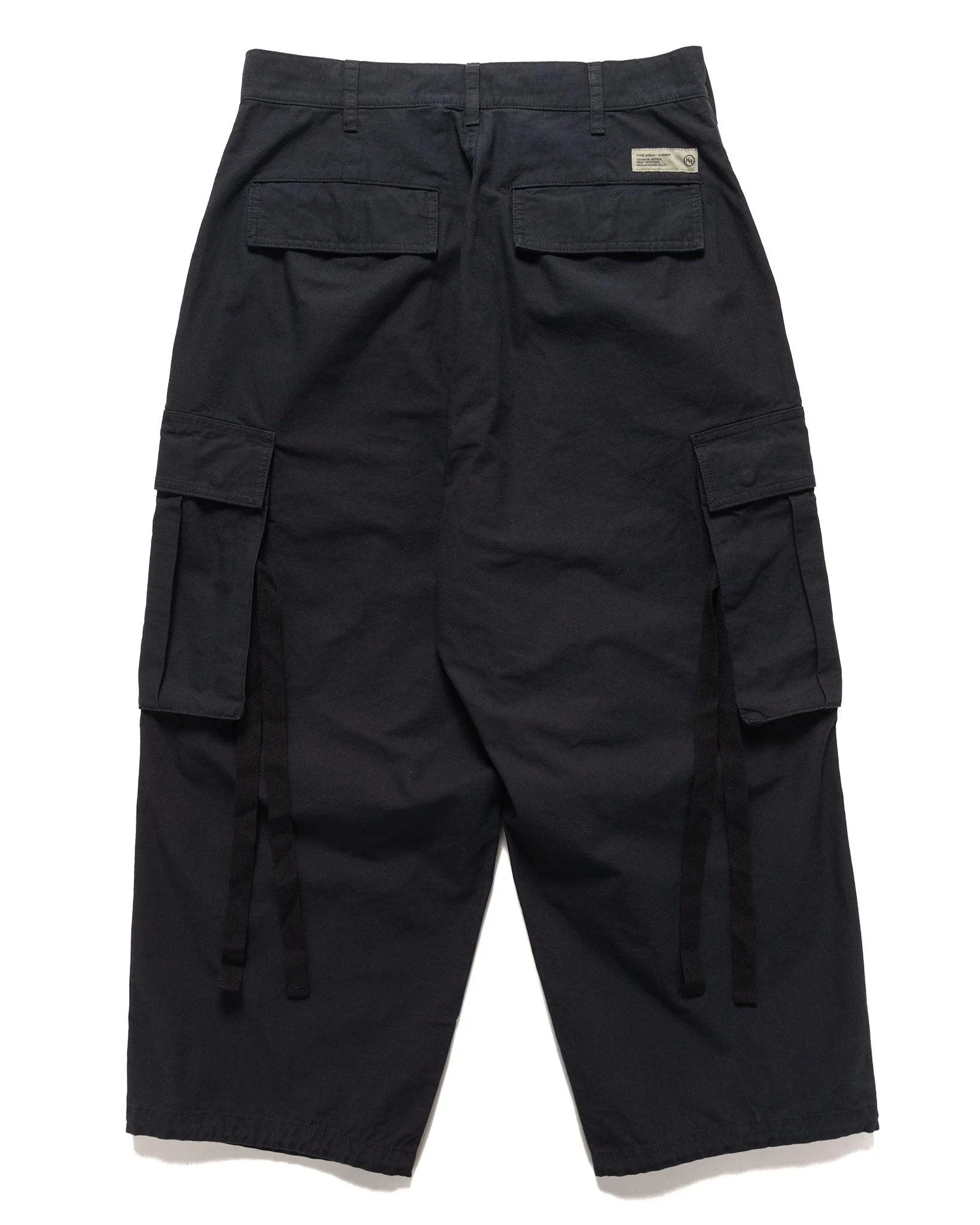 Wide Cargo Pants Black