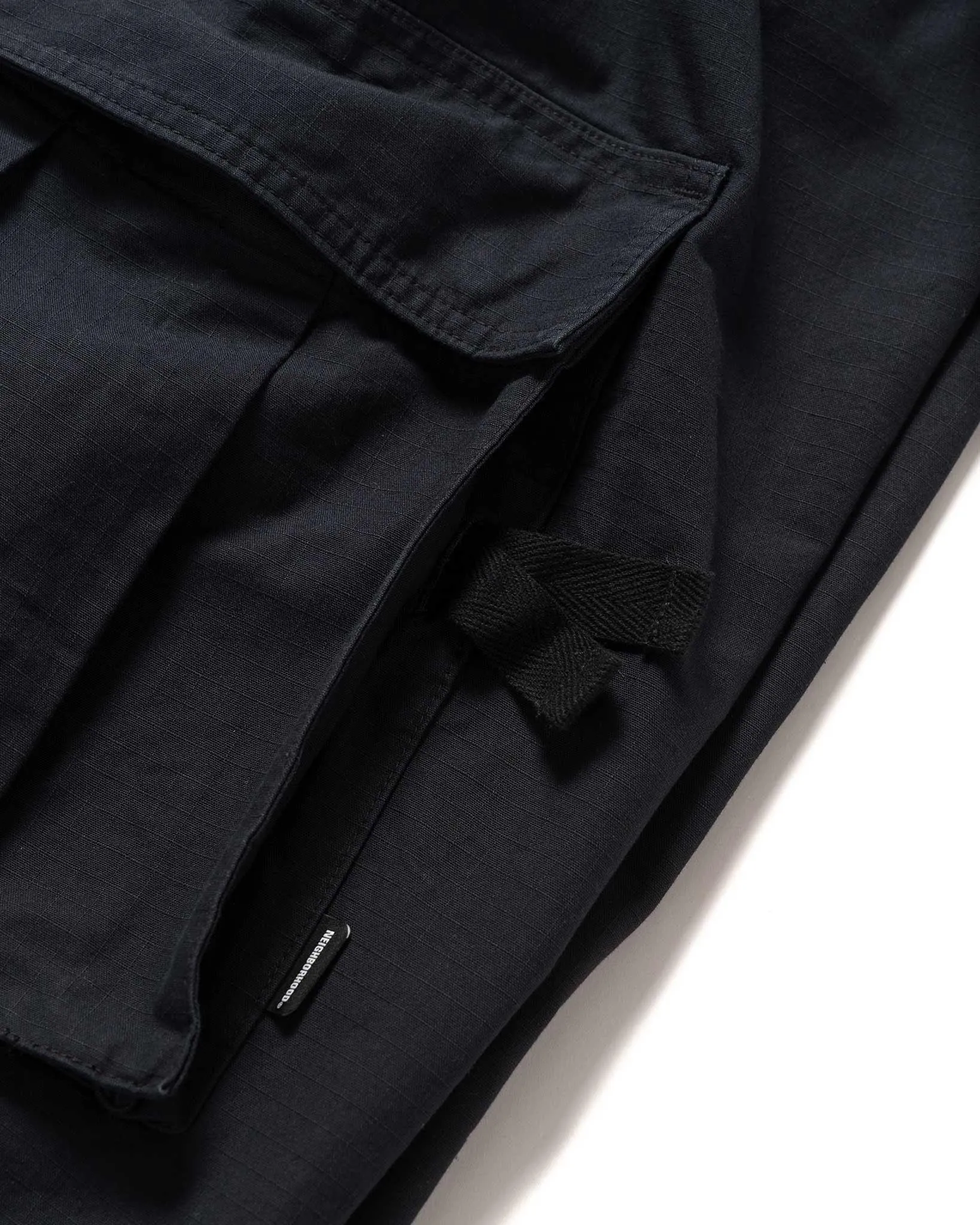 Wide Cargo Pants Black