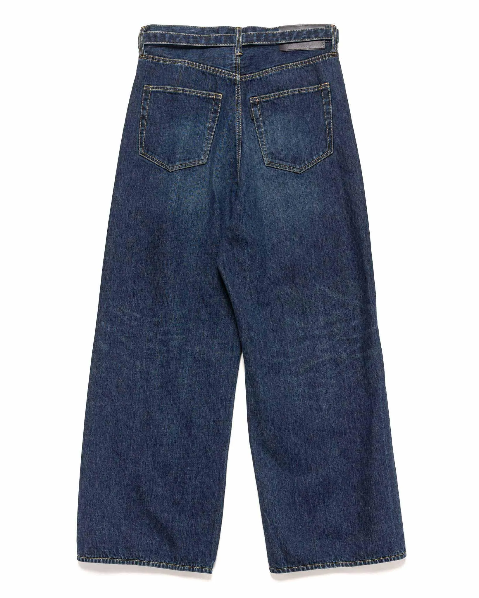 Wide Denim Pants Blue