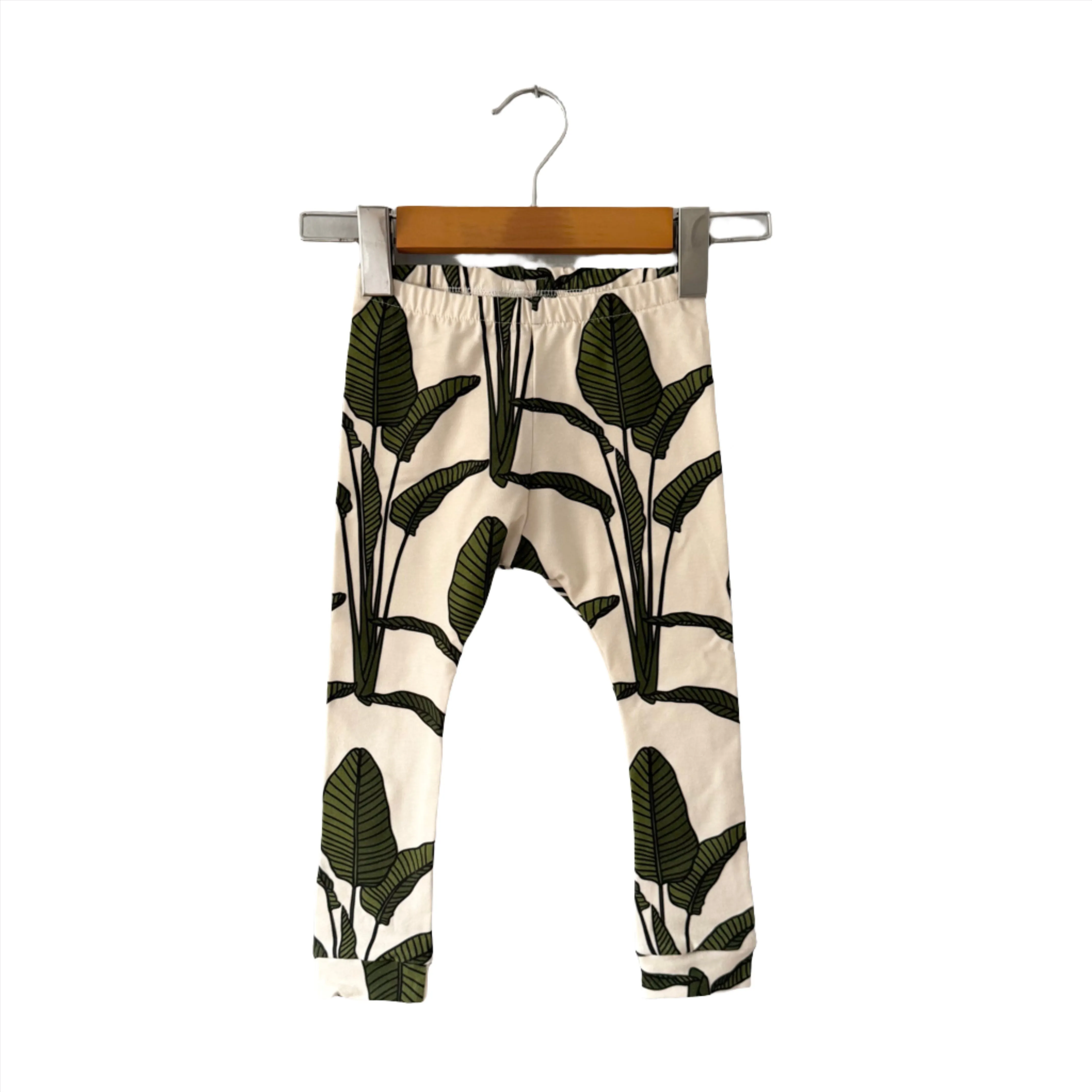 Willbird / Leggings, Banana Leaf / 2T