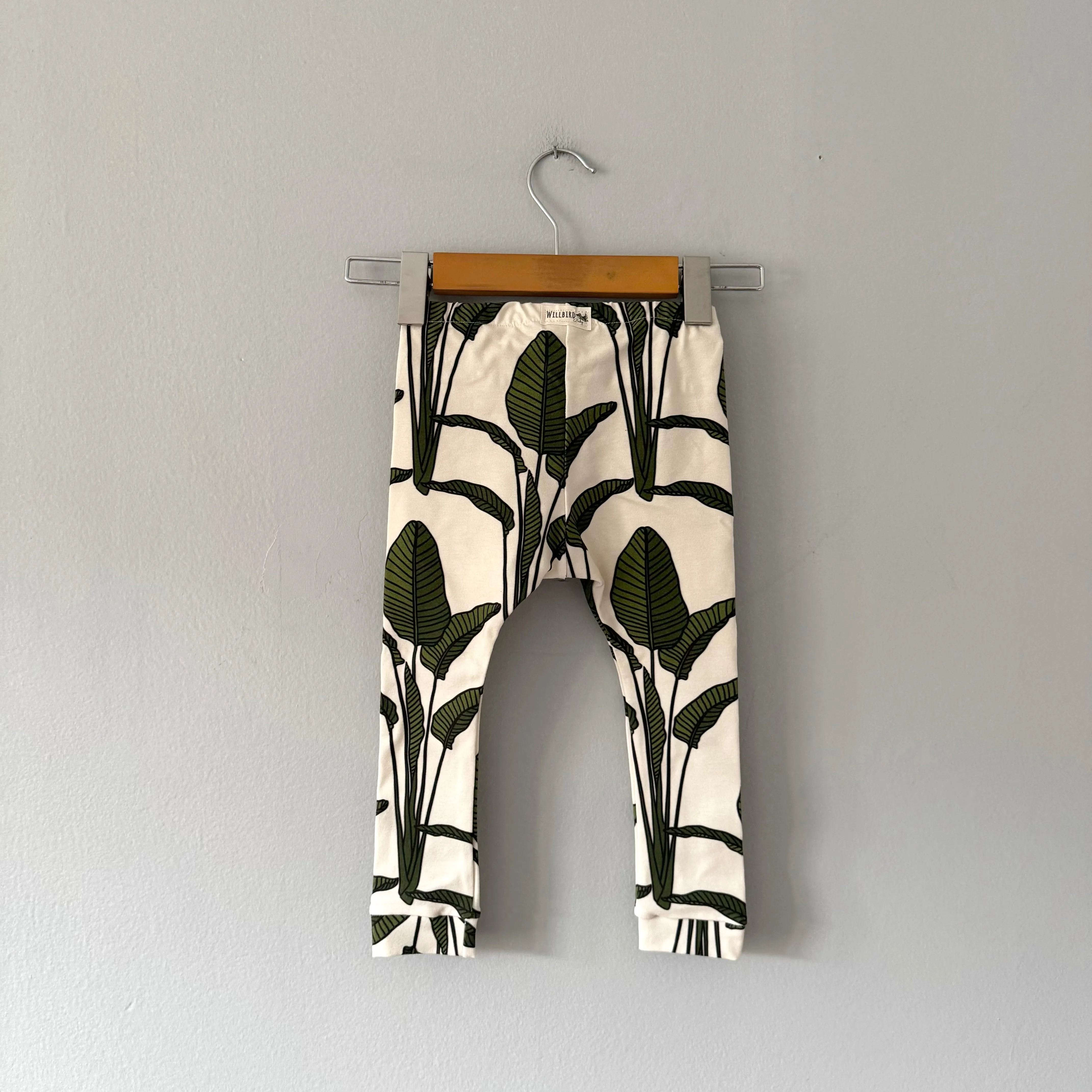 Willbird / Leggings, Banana Leaf / 2T