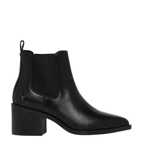 Windsor Smith WONDER Black Leather Boot