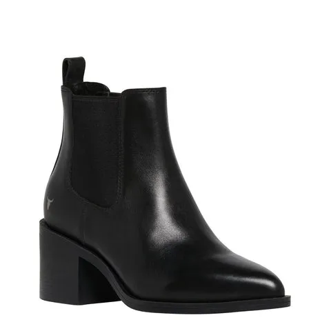 Windsor Smith WONDER Black Leather Boot