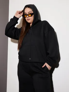 Women Black Fleece Hoodie