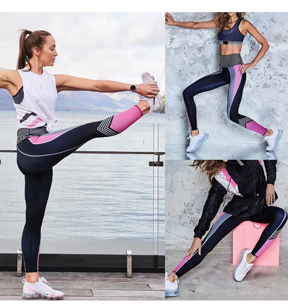 Women's Big Size Casual Compression High Waist Workout Fitness Leggings